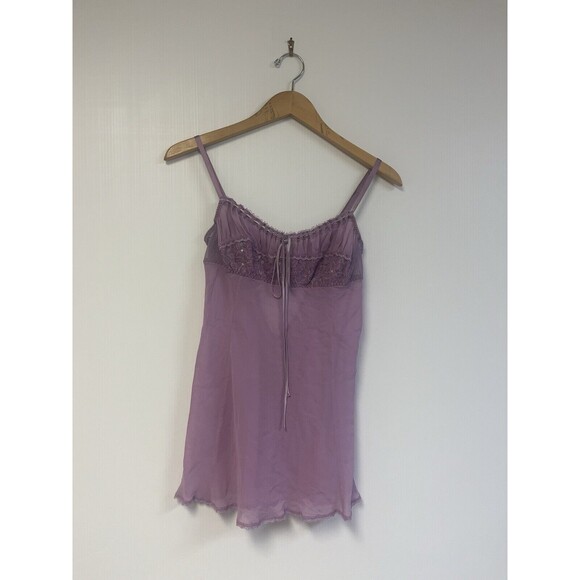 Victoria's Secret RARE y2k milkmaid 100% silk slip chemise babydoll nightie - Picture 7 of 13